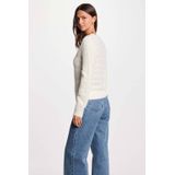 Morgan - Trui - Ivoor - Lange Mouwen - V-hals