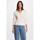 Morgan - Trui - Ivoor - Lange Mouwen - V-hals