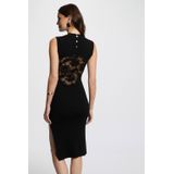 Morgan - Zomerjurk - Zwart - Midi Lengte - Mouwloos - Viscose