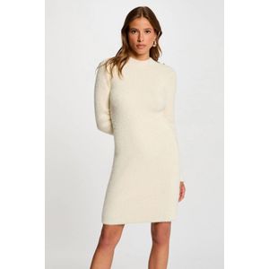 MORGAN - Korte Aansluitende Jurk - Ivoor - Tricot