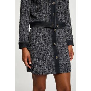 Morgan - Mini Rok - Blauw - Tweed