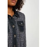 Morgan - Tweed Jasje - Donkerblauw - Leren Jassen