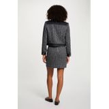 Morgan - Tweed Jasje - Donkerblauw - Leren Jassen