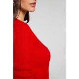 Morgan - Gebreide Trui - Rood - Wol
