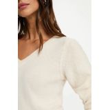 Morgan - Gebreide Trui - Ecru - Wol