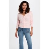 Morgan - Gebreid Vest - Lichtroze - Ajour