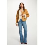 Morgan - Suede Jasje - Camel - Leren Jassen