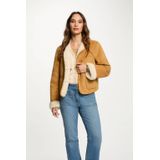 Morgan - Suede Jasje - Camel - Leren Jassen