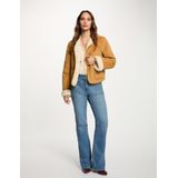 Morgan - Suede Jasje - Camel - Leren Jassen