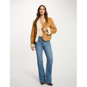 Morgan - Suede Jasje - Camel - Leren Jassen
