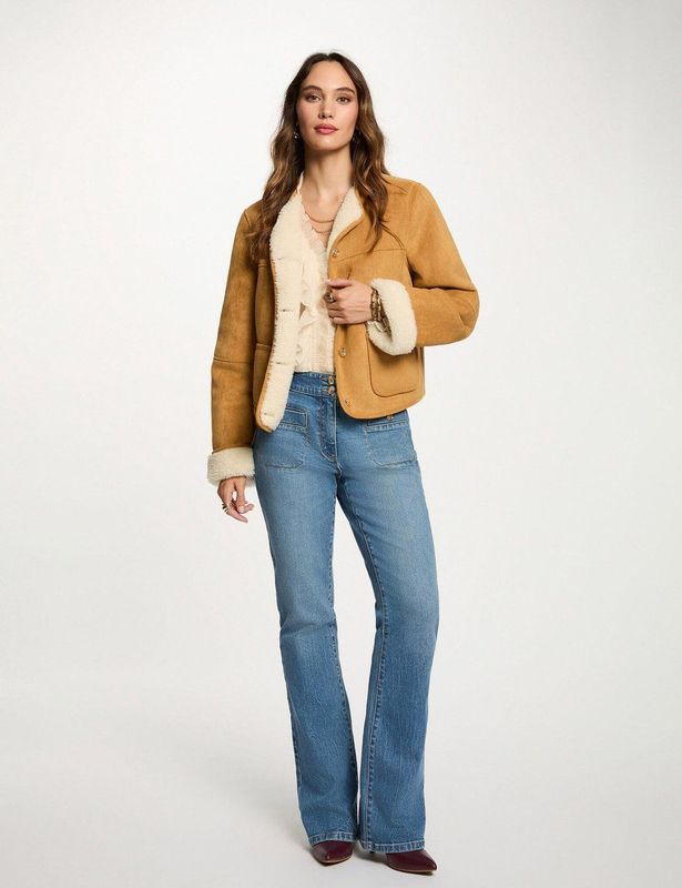 Morgan - Suede Jasje - Camel - Leren Jassen