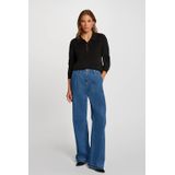 Morgan - Gebreide Trui - Zwart - Polokraag - Lange Mouwen