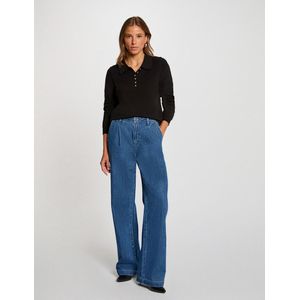 Morgan - Gebreide Trui - Zwart - Polokraag - Lange Mouwen