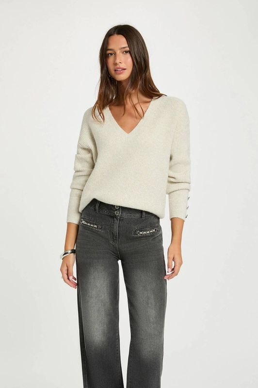 Morgan - Trui - Ivoor - Sweater