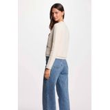 Morgan - Gebreid Vest - Ecru - Dames