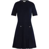 Morgan - Korte Jurk - Donkerblauw - Wol
