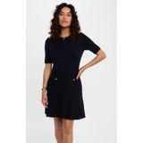 Morgan - Korte Jurk - Donkerblauw - Wol