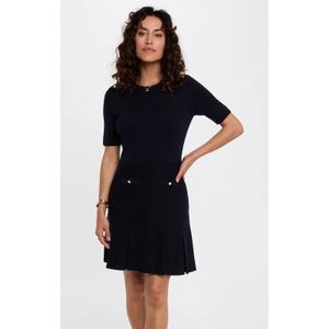 Morgan - Korte Jurk - Donkerblauw - Wol