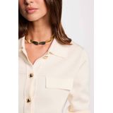 Morgan - Gebreid Vest - Ecru