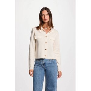 Morgan - Gebreid Vest - Ecru