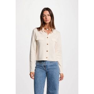 Morgan - Gebreid Vest - Ecru