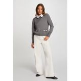 Morgan - Gebreide Trui - Grijs