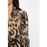 Morgan - Blouse - Beige - Lange Mouwen - Knoopsluiting
