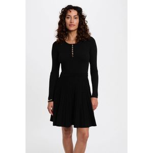 Morgan - Jurk - Zwart - Korte Mouwen - Ronde Hals - Viscose