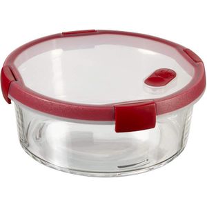 Curver Smart Cook Glazen Vershouddoos - Rechthoekig - 0,9 liter - Rood