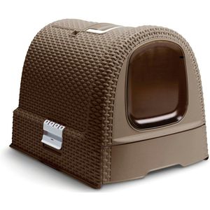 Curver Kattenbak met Kap 51x38,5x39,5 cm Mokkakleurig