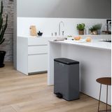 Vuilnisbak - Zwart - Kunststof - 30 Liter