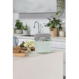 Curver - Ready to Collect - Afvalbak - GFT - 5L - Groen/Lichtgrijs - Kunststof