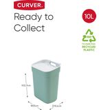 Curver Ready To Collect Prullenbak 10 liter Groen/Grijs