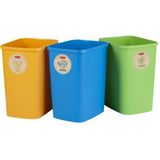 Set van 3x9L Curver ECO-Friendly scheidingsbakken
