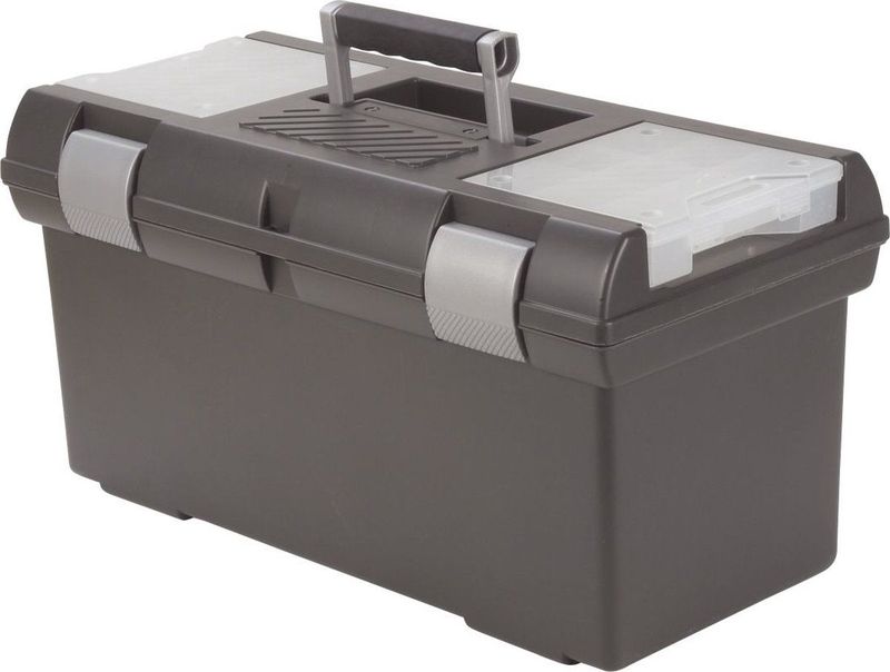 Curver - Premium Gereedschapskoffer - Zwart - Kunststof - Belastbaar tot 15 kg