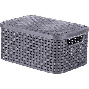 Curver Style Mand S - 6 liter - Antraciet met deksel