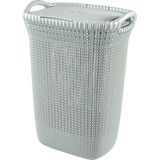 Curver Knit Wasmand met deksel 57L Misty Blue