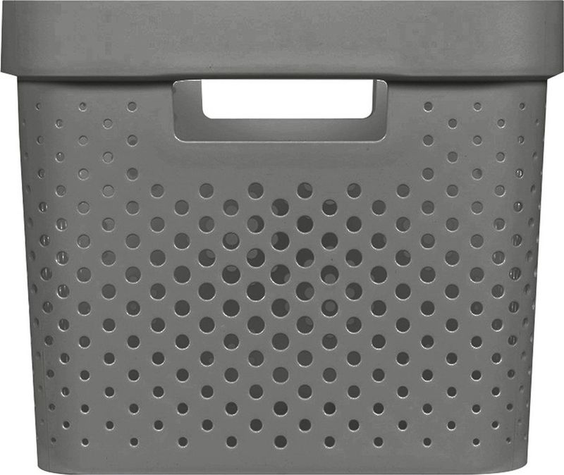 Curver Infinity Recycled Dots Opbergbox 17L Antraciet