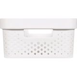 Curver Infinity Recycled Dots Opbergbox - 11L - wit