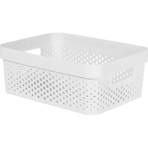Curver Infinity Recycled Dots Opbergbox - 11L - wit