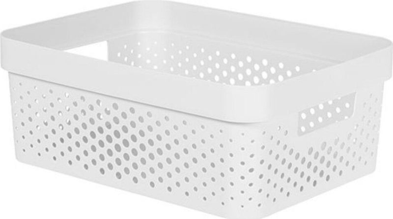 Curver Infinity Recycled Dots Opbergbox - 11L - wit