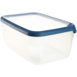 Curver Grand Chef Eco - Vershoudbakje Rechthoekig - 5,4L - Transparant/Donkerblauw