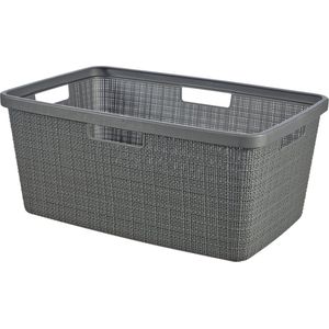 Curver Jute Wasmand 46L Donkergrijs