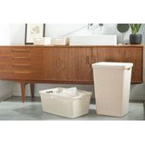 Curver Jute Wasmand met deksel 58L Gebroken wit