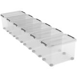 Curver Handy+ Opbergbox - 65L - 6 stuks - Transparant met deksel
