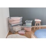 Curver Handy+ Opbergbox - 65L - 6 stuks - Transparant met deksel