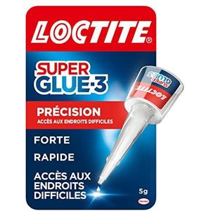 Loctite Super Glue-3 | precisie (5 g fles) - sterke lijm voor nauwkeurige reparaties - vloeibare lijm voor alle materialen - sneldrogende transparante lijm