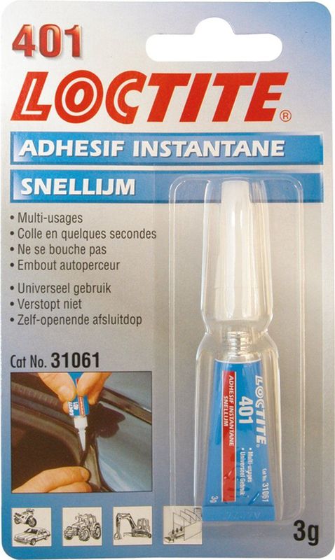 Loctite - 401 - Universele Snellijm - 3gr - Hoge Sterkte
