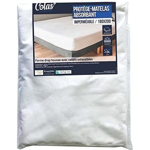 COLAS NORMAND Lyocell Tencel® Waterdichte matrasbeschermer, 180 x 200 cm, ademend en duurzaam, absorberend, 33 cm, 100% polyester
