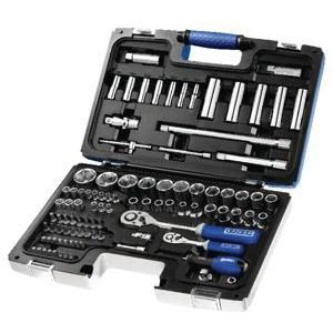 Expert by Facom doppen en hulpstukken 1/4" - 1/2" | 98-delig | in koffer | E034805 - E034805